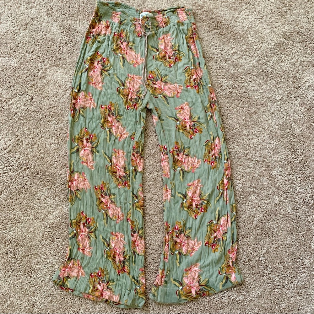 Floral Wide Leg Pants